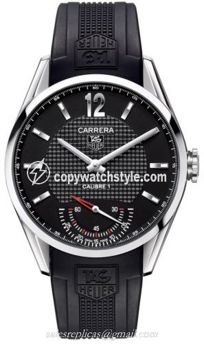 TAG Heuer Carrera Calibre 1 43 Stainless Steel / Black / Rubber WV3010.EB0025 TAG Heuer Carrera Calibre 1 43 Stainless Steel / Black / Rubber WV3010.EB0025
