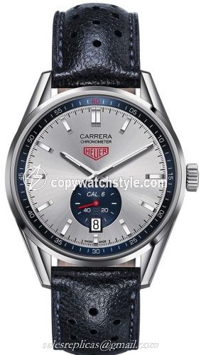 TAG Heuer Carrera Calibre 6 39 Stainless Steel / Silver / Calf WV5111.FC6350
