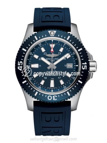 Breitling Superocean 44 Special Stainless Steel / Marine Blue / Rubber Y1739316.C959.158S Breitling Superocean 44 Special Stainless Steel / Marine Blue / Rubber Y1739316.C959.158S
