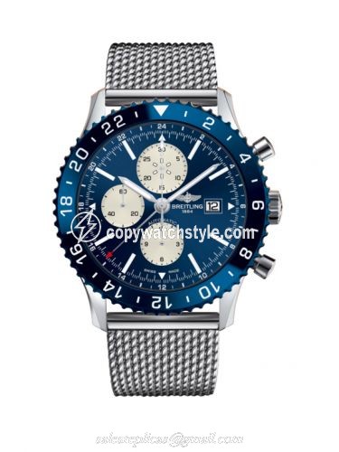 Breitling Chronoliner Stainless Steel / Blue / Bracelet Y2431016.C970.152A Breitling Chronoliner Stainless Steel / Blue / Bracelet Y2431016.C970.152A