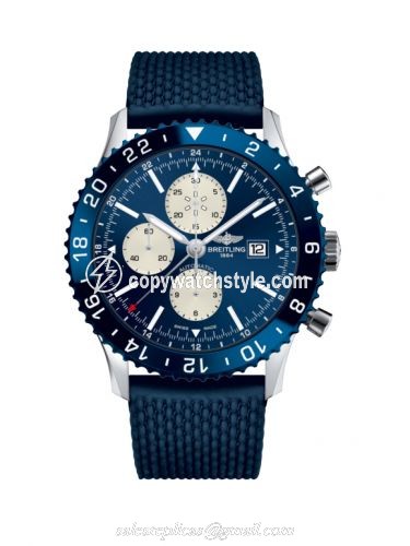 Breitling Chronoliner Stainless Steel / Blue / Rubber Y2431016.C970.277S