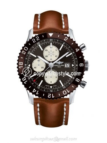 Breitling Chronoliner Stainless Steel / Bronze / Calf Y2431033.Q621.439X