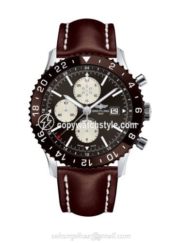 Breitling Chronoliner Stainless Steel / Bronze / Calf Y2431033.Q621.443X Breitling Chronoliner Stainless Steel / Bronze / Calf Y2431033.Q621.443X