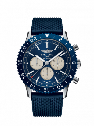 Breitling Chronoliner B04 Stainless Steel / Blue / Rubber YB04601A.A969.277S Breitling Chronoliner B04 Stainless Steel / Blue / Rubber YB04601A.A969.277S